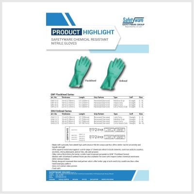 Product Highlight - SAFETYWARE Chemical Resistant Nitrile Gloves