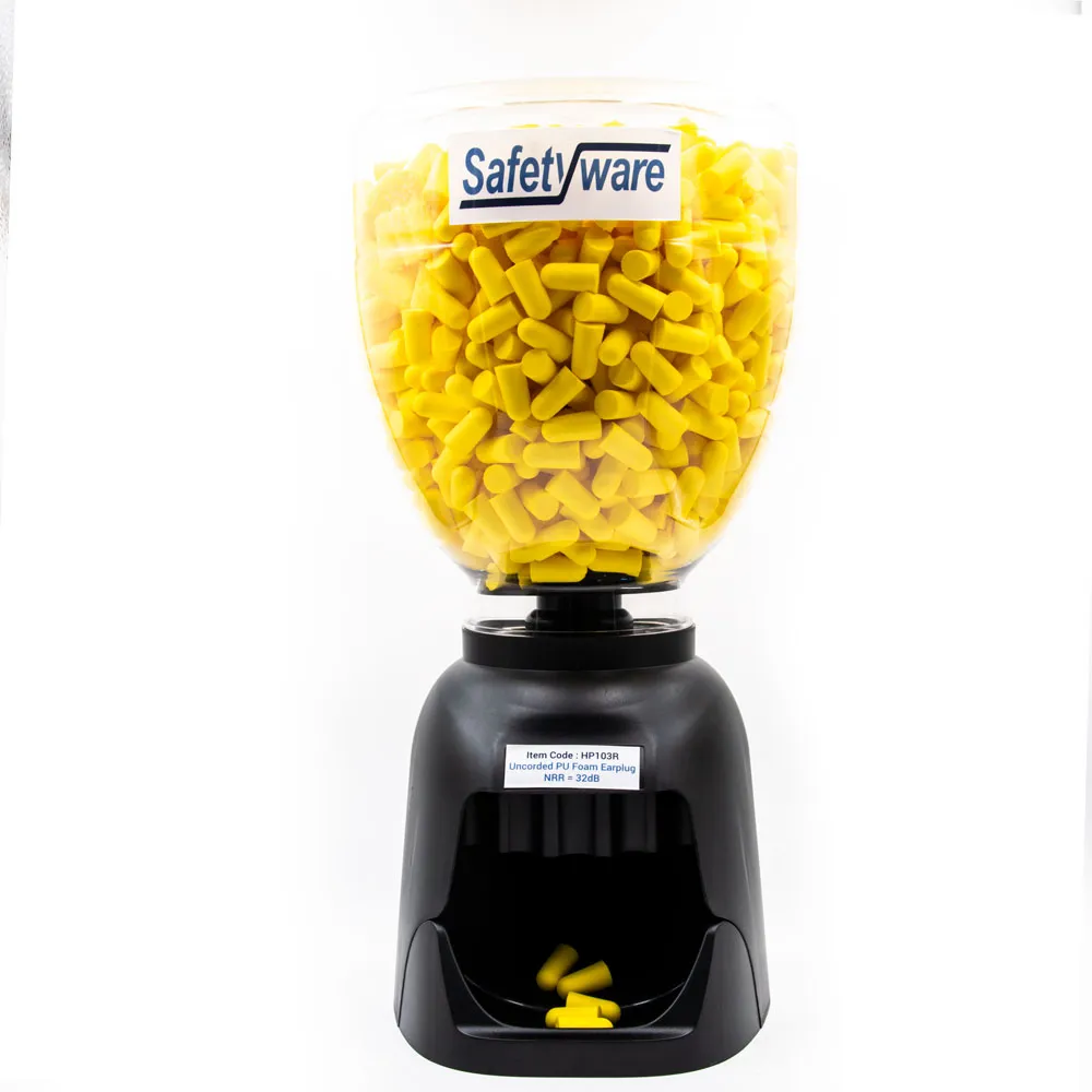 [HP103R] SAFETYWARE EasyFit Uncorded Disposable PU Foam Ear Plugs with Dispenser (500 pairs)