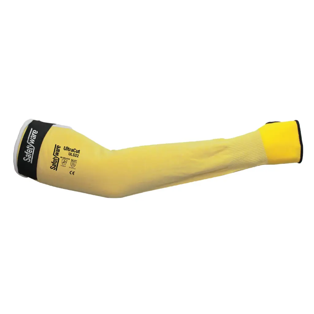 [ULS22] SAFETYWARE UltraCut 22" HPPE Blend Cut Level F Protective Sleeves