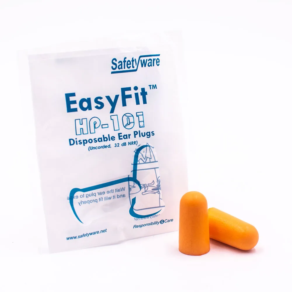 [HP101] SAFETYWARE EasyFit Disposable Uncorded PU Foam Ear Plugs