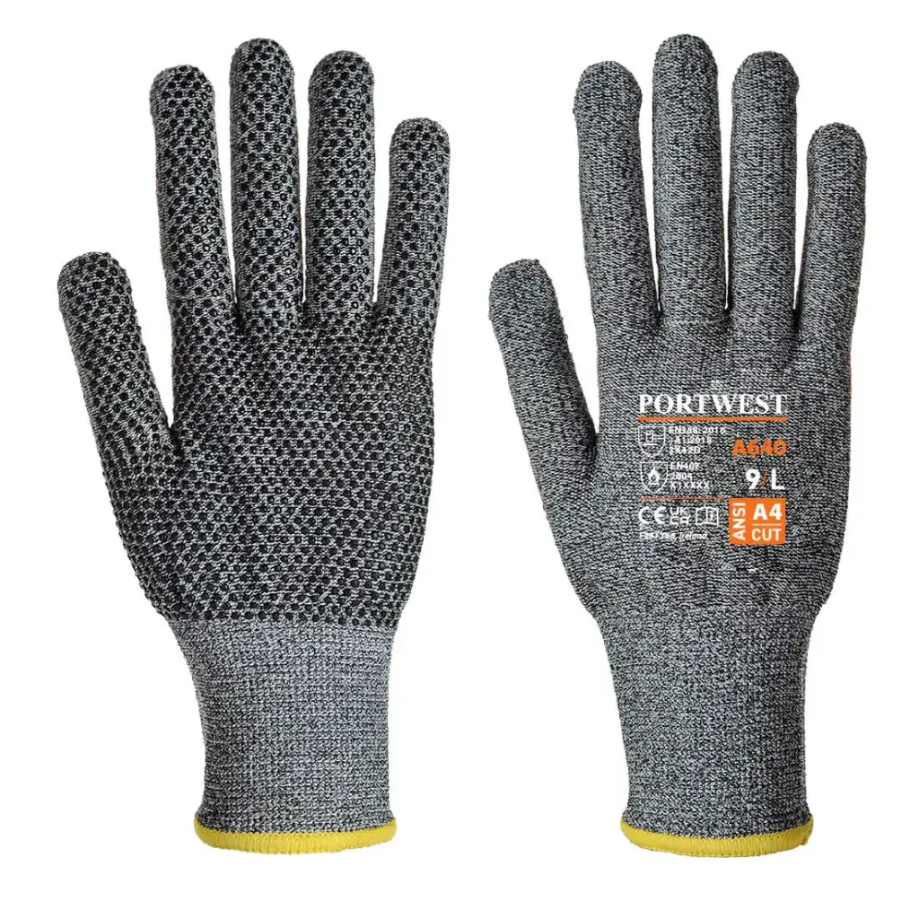 [A640G7R-SM] PORTWEST A640 Sabre-Dot Glove (S / 7)
