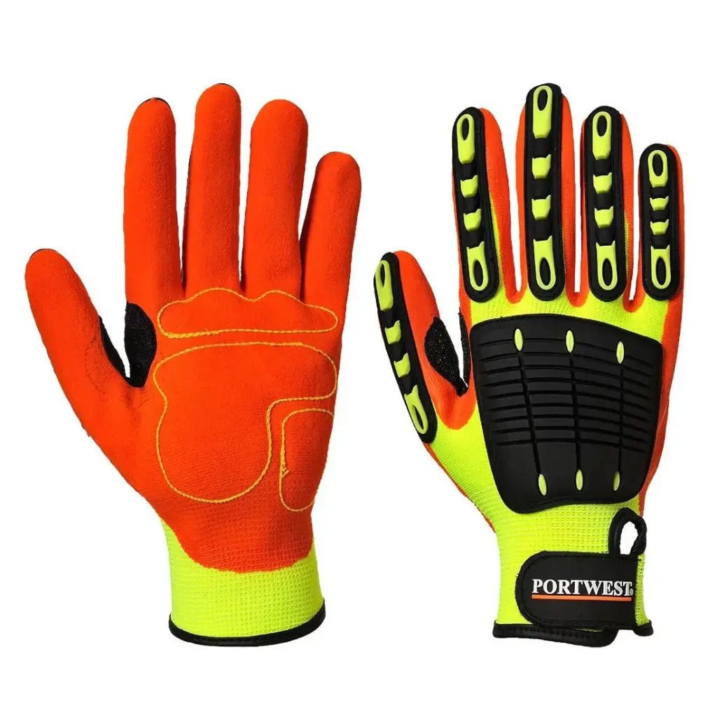 [A721Y1R-SM] PORTWEST A721 Anti Impact  Nitrile Foam Grip Glove (S / 7)