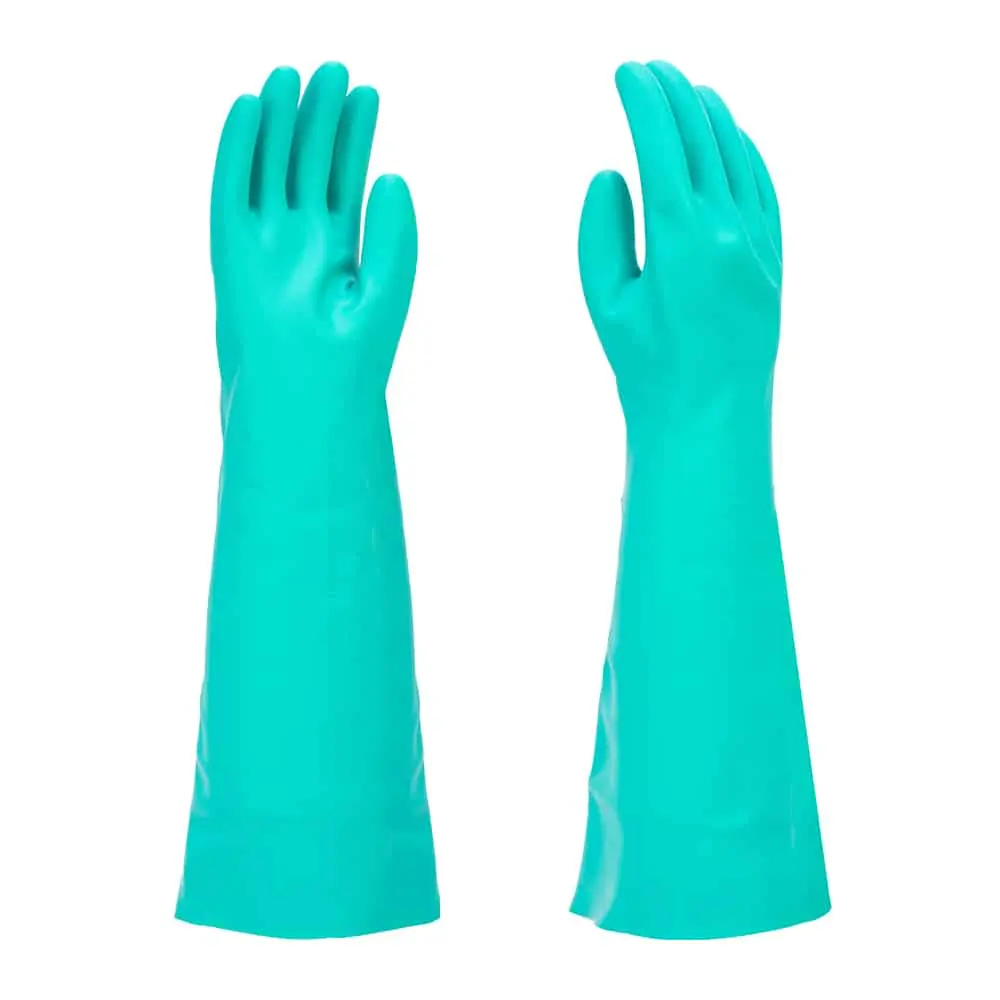 [GNU2218-MD] SAFETYWARE Chem-Pro GNU2218 Extra Heavy Duty 18" Unlined Nitrile Gloves (M / 8)