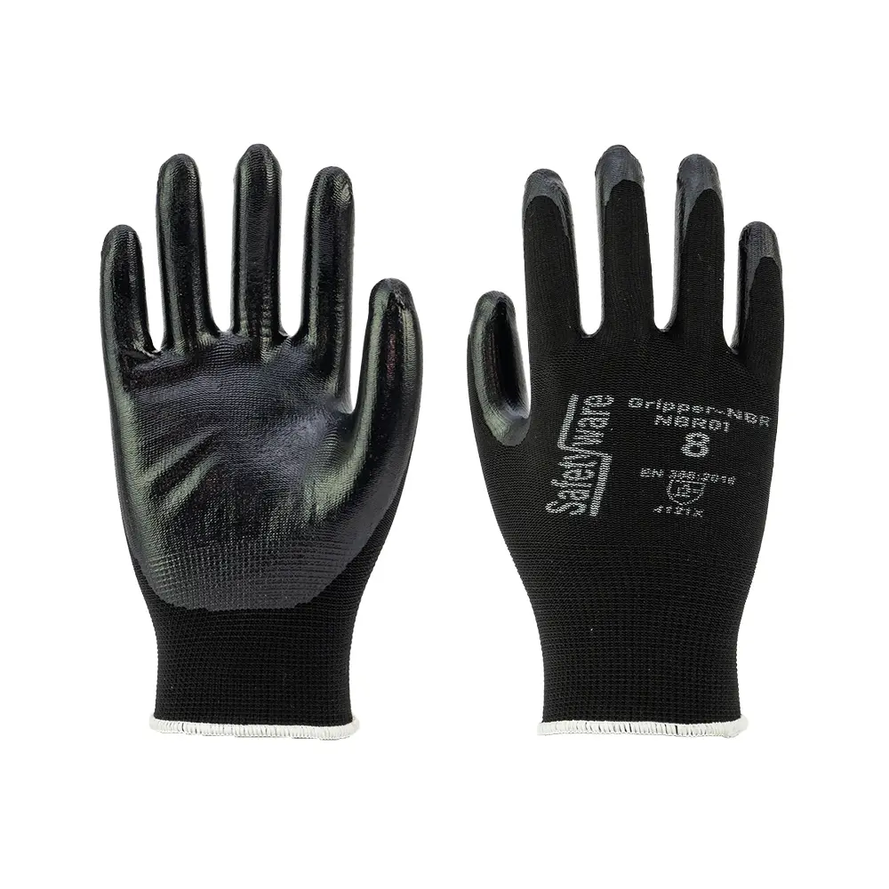 [NBR01-SM] SAFETYWARE NitraGuard NBR01 Nitrile Palm Coated Gloves (S / 7)
