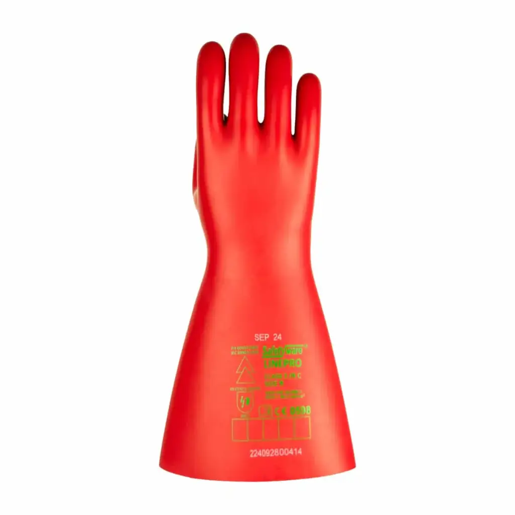 [VLT-C3-MD] SAFETYWARE LinePro Class 3 Electrical Rubber Insulating Gloves (M / 8)