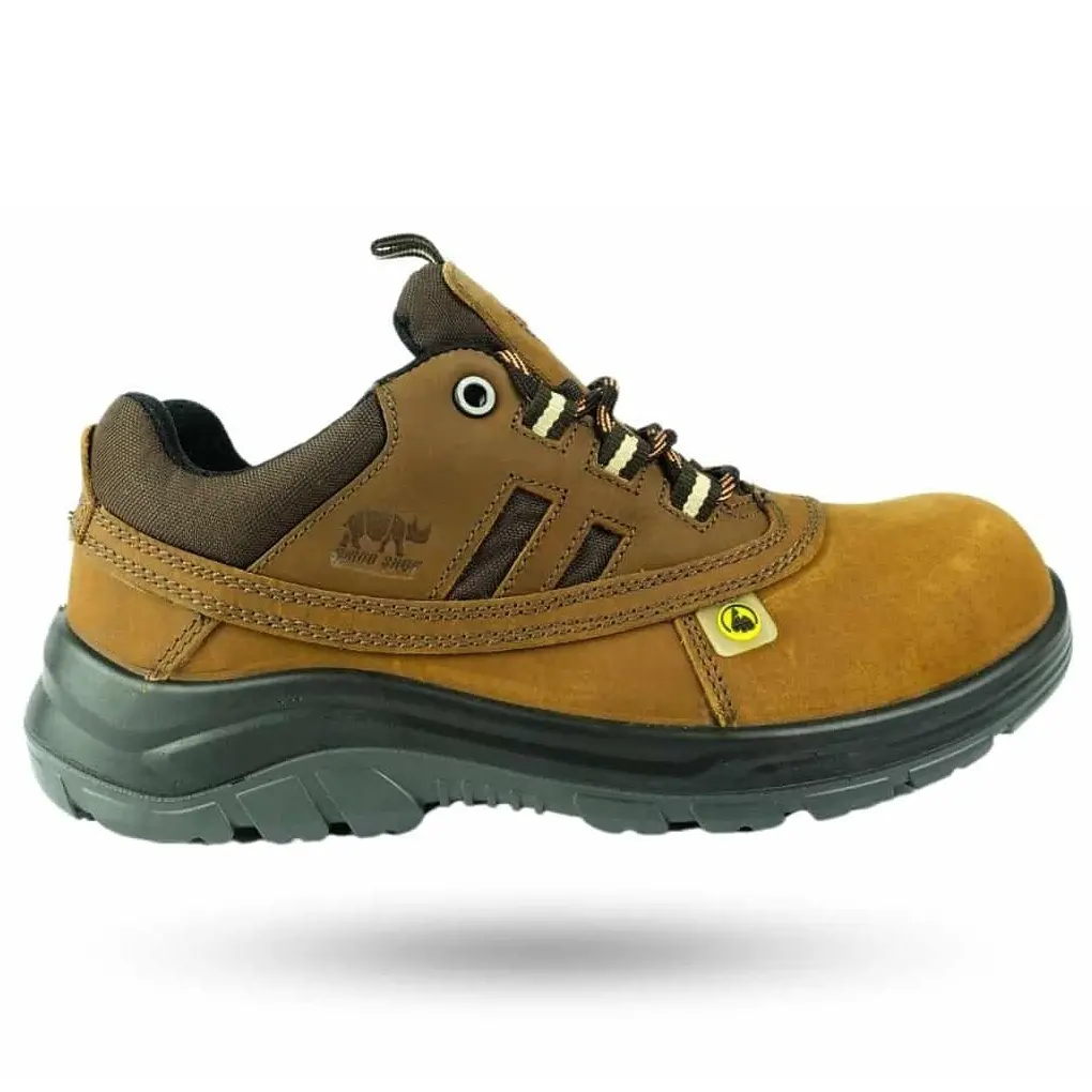 [CH101KP-A-35] RHINO SHOE PU Series PrimeGuard CH101KP Low-Cut with Lace Safety Shoes (Grade A, 35 (EU) / 2 (UK))
