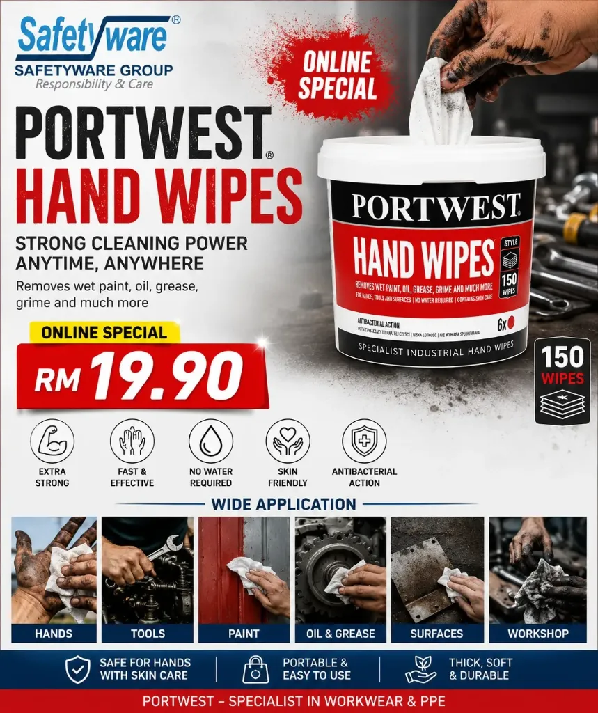 [IW10] PORTWEST IW10 Hand Wipes