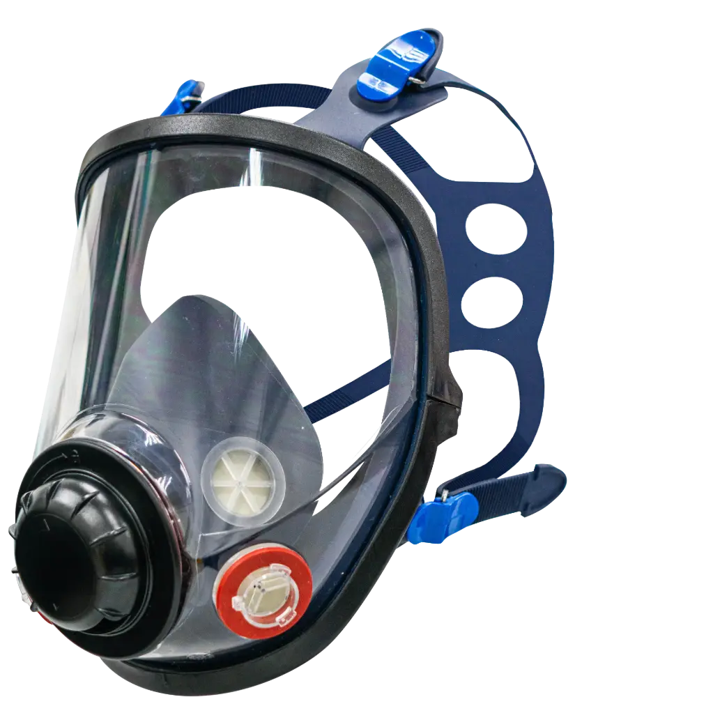[9800-MD] SAFETYWARE 9800 Dual Cartridge Silicone Full Face Air Purifying Respirator  (M)