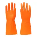 SAFETYWARE Duramax HF2813 Heavy Duty 12.5" Flocklined Natural Rubber Gloves