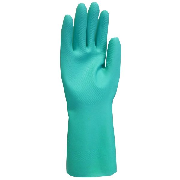 green nitrile gloves