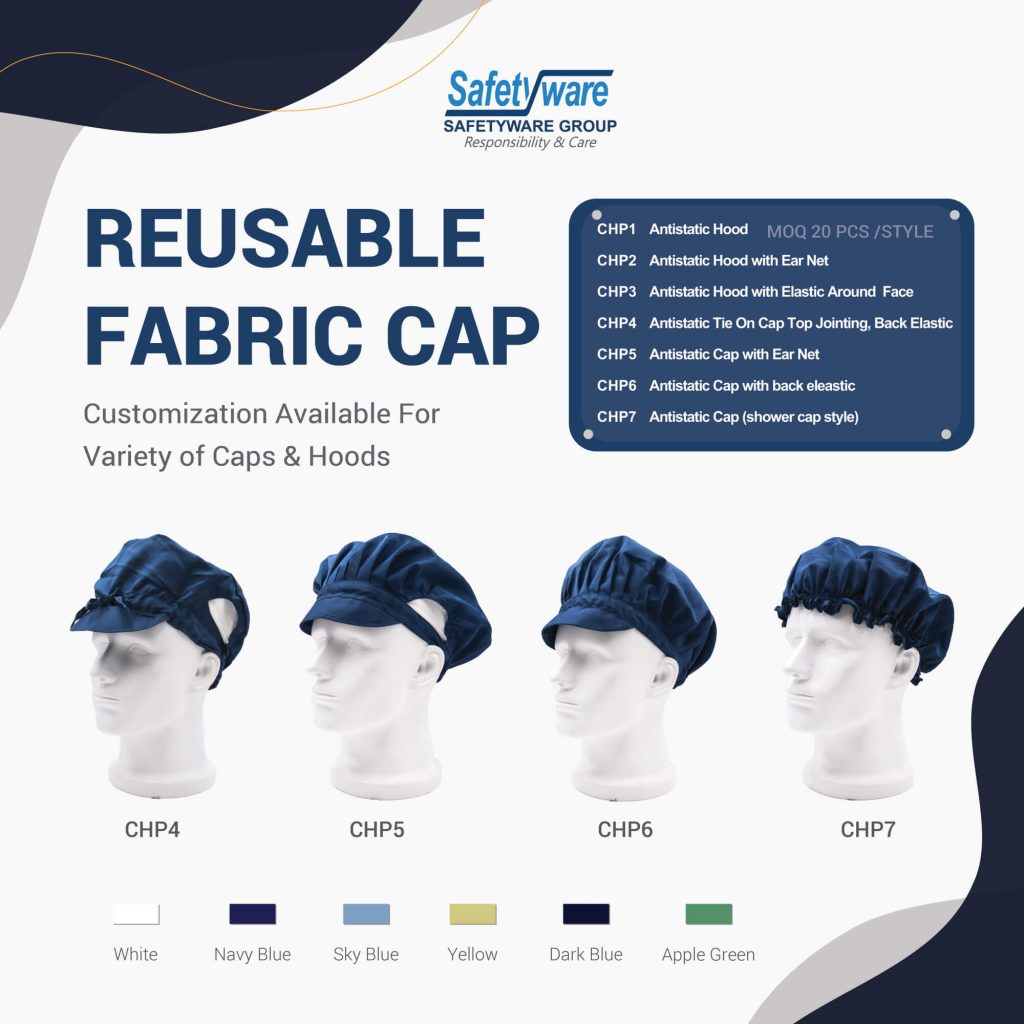 Safetyware - Head Protection Antistatic Cap & Hood