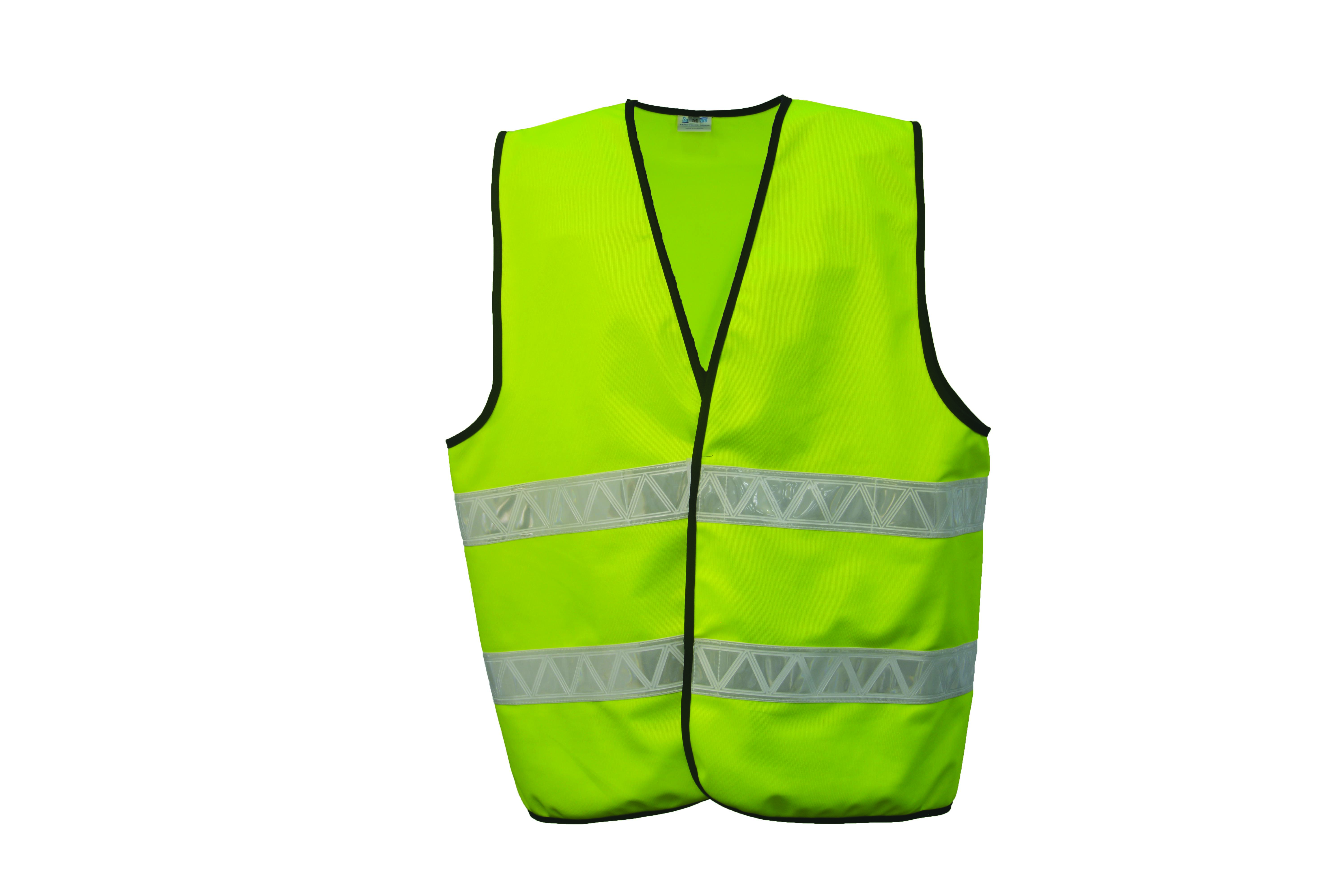 Safetyware - Body Protection SAFETYWARE High Visibility Safety Vest with 2  Horizontal Reflective Stripes