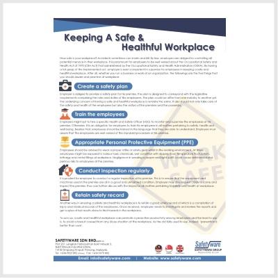 Keeping A Safe & Healthful Workplace