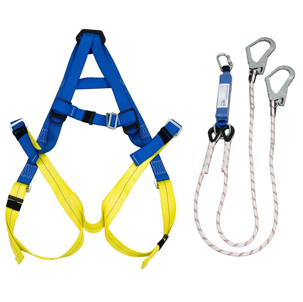 SAFETYWARE FPH101YLYESET - FULL BODY HARNESS WITH ENERGY ABSORBER SET -  Safetyware Sdn Bhd