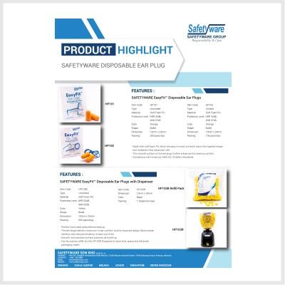 Product Highlight - Safetyware Disposable Ear Plug