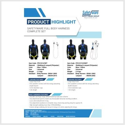Product Highlight - SAFETYWARE Full Body Harness Complete Set