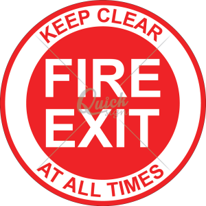 Fire Exit Marker Sign