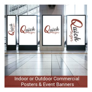 indoor outdoor commercial poster & banners