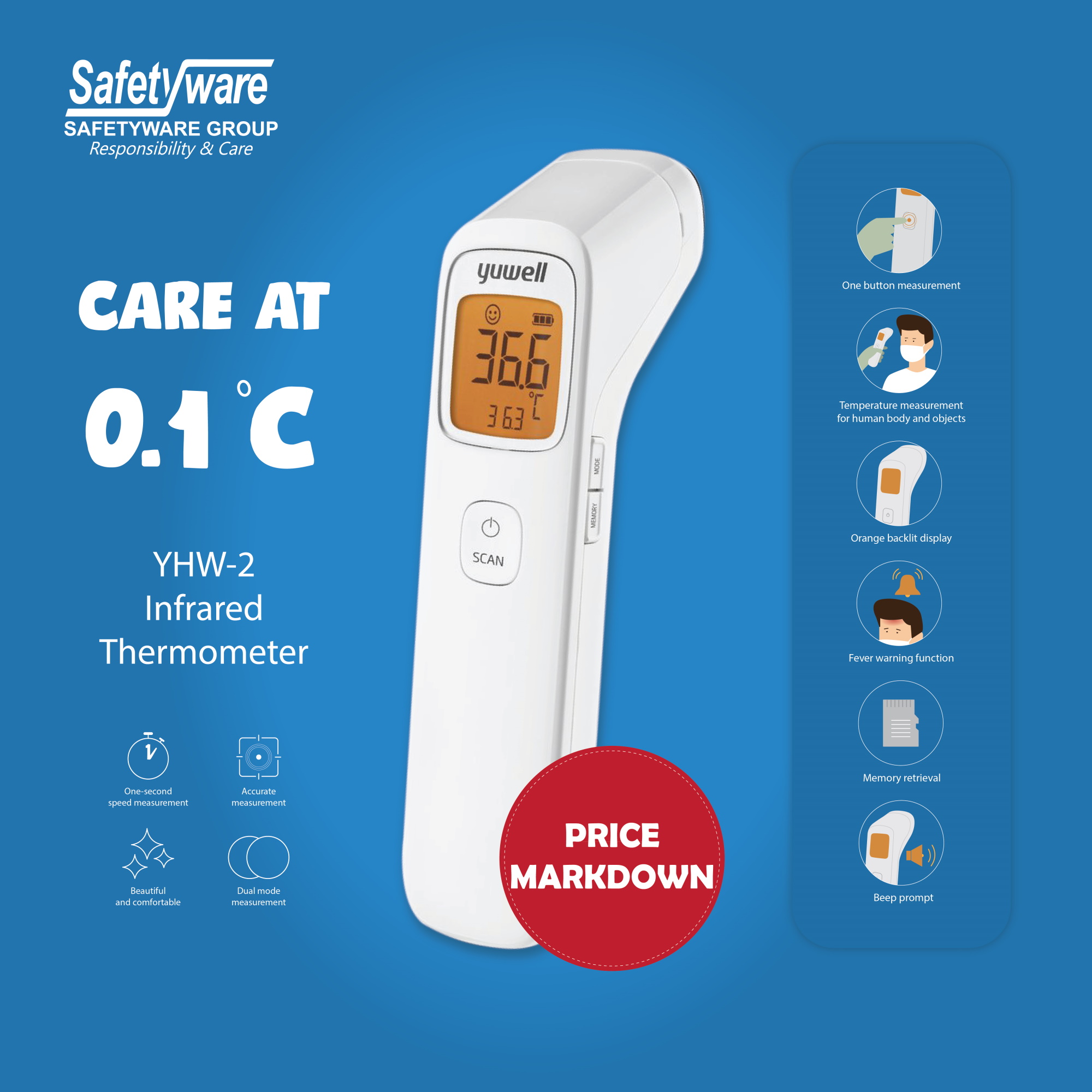 Thermometer Price Mark Down - RM39.90 unit