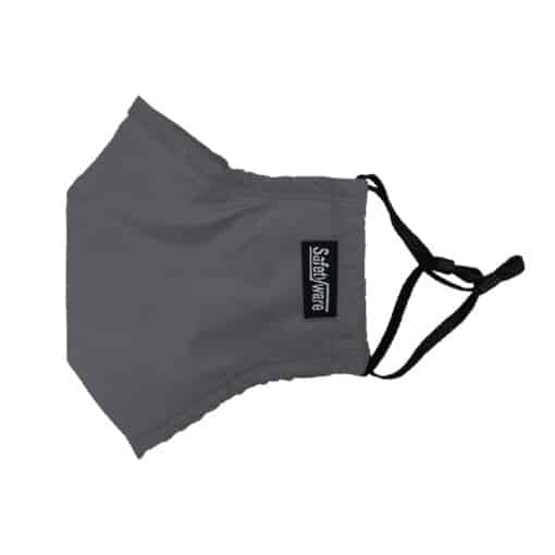 SAFETYWARE 3-Layer Premium Grey Fabric Face Mask
