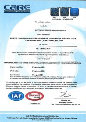 ISO13485 2016 Certificate