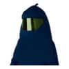 58 cal Arc Flash Protection Face Shield with Safety Helmet & Hood, Navy Blue