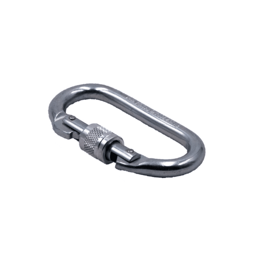 SAFETYWARE Steel Carabiner with Screw Gate