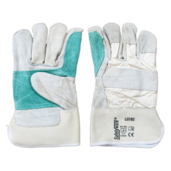 SAFETYWARE LG102 Semi Cow Split Leather Gloves (Double Palm)