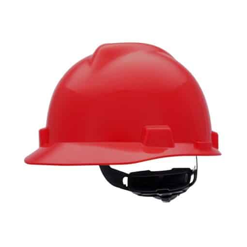 MSA 475360 V-Gard Cap Style Hard Hat - Red