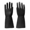 SAFETYWARE Duramax™ Heavy Duty Flocklined Natural Rubber Gloves HF2813-BLK