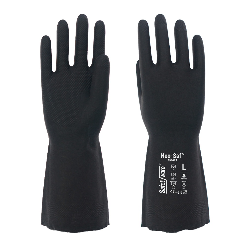 SAFETYWARE Neo-Saf™ NEA390 Heavy Duty Neoprene Supported Gloves with Acrylic Liner