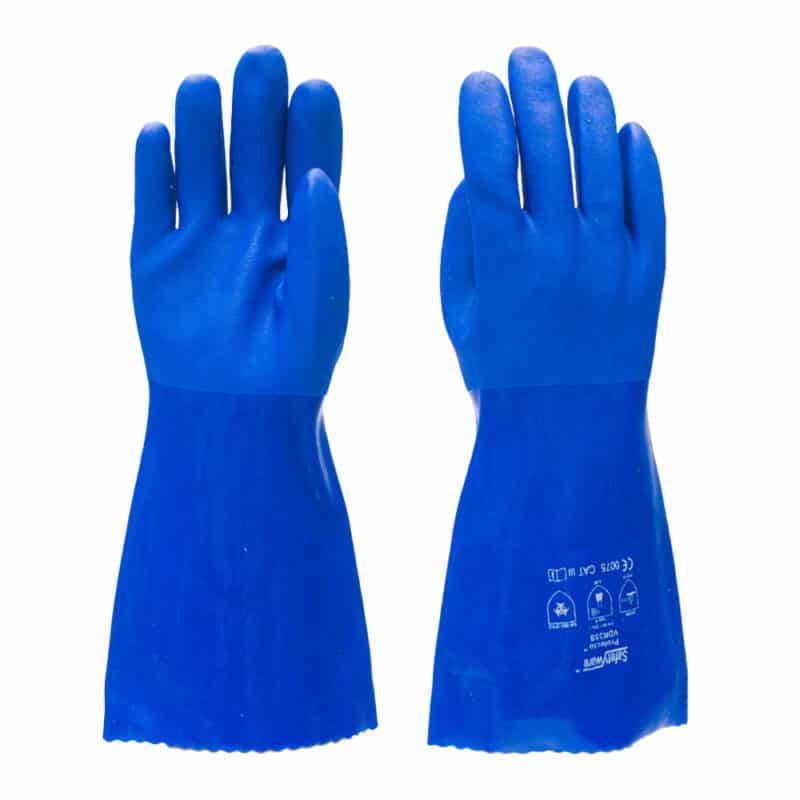 SAFETYWARE Protecto™ Double Dipped PVC Fully Coated Gloves VDR35S