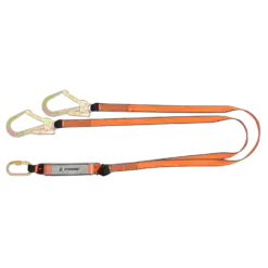 KSTRONG Essential Shock Absorbing Webbing Double Leg Lanyard