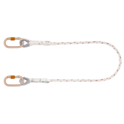 KSTRONG Essential Restraint Twisted Rope Lanyard with Karabiners