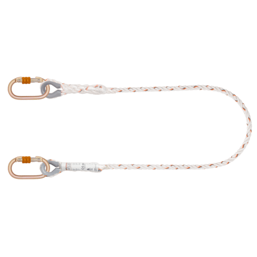 KSTRONG Essential Restraint Twisted Rope Lanyard with Karabiners