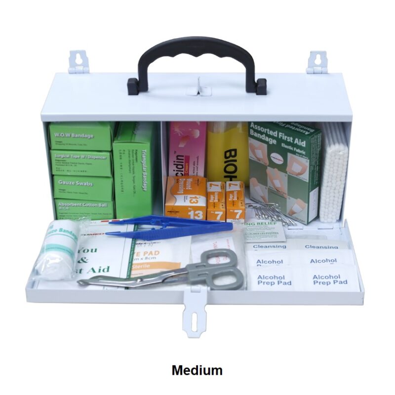 First Aid Kit with Metal Box in 5 Sizes: Comprehensive Solution ...