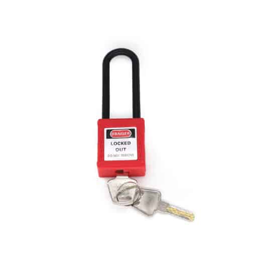 SAFETYWARE Long Nylon Shackle Padlock