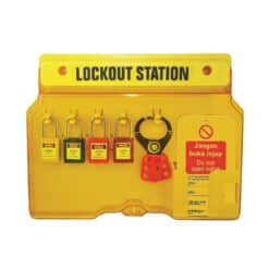 SAFETYWARE 4-Lock Advanced Lockout Station (Filled)