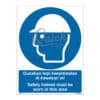 QUICKSIGN MANDATORY SIGNS - MS002 Safety helmet must be worn in this area