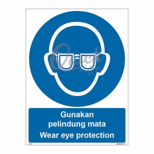 QUICKSIGN MANDATORY SIGNS - MS006 Wear eye protection