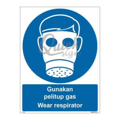 QUICKSIGN MANDATORY SIGNS - MS008 Wear respirator