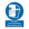 QUICKSIGN MANDATORY SIGNS - MS011 Wear welding shield