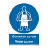 QUICKSIGN MANDATORY SIGNS - MS023 Wear apron