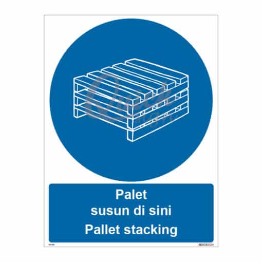 QUICKSIGN MANDATORY SIGNS - MS042 Pallet stacking