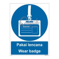 QUICKSIGN MANDATORY SIGNS - MS046 Wear badge