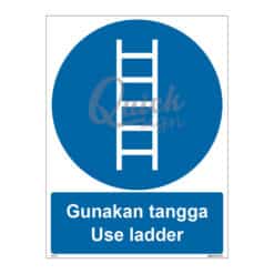 QUICKSIGN MANDATORY SIGNS - MS050 Use ladder