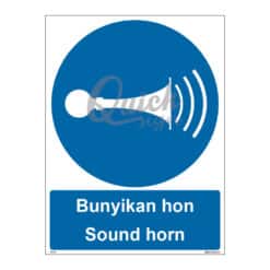 QUICKSIGN MANDATORY SIGNS - MS053 Sound horn