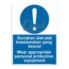 QUICKSIGN MANDATORY SIGNS - MS060 Wear appropriate personal protective equipment