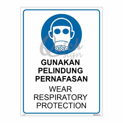 QUICKSIGN MANDATORY SIGNS - MS070 WEAR RESPIRATORY PROTECTION