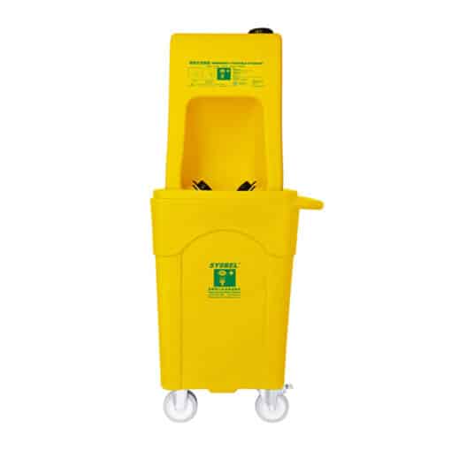 SYSBEL WG6000AD Mobile Eye Wash Station with Waste Cart, 16 Gallons (60L)